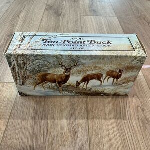 Avon Ten-Point Buck Leather After Shave Box